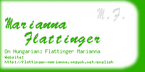 marianna flattinger business card